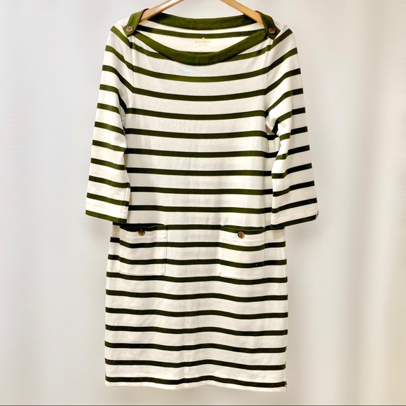 Kate Spade Striped Boat Neck Tunic Dress, Size L - Picture 3 of 9